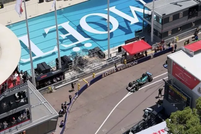 Monaco Grand Prix circuit and harbor in Monte Carlo