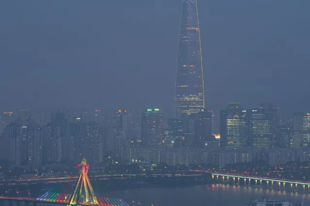 Seoul skyline at night