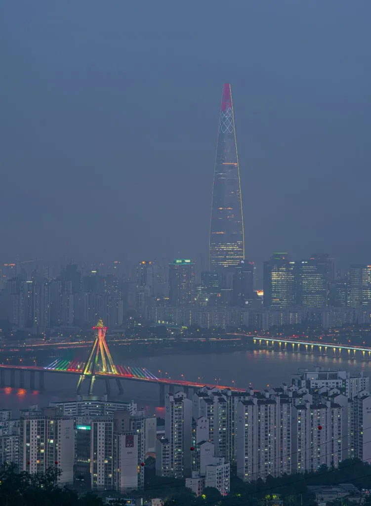Seoul skyline at night